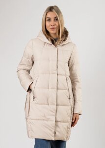 Куртка жіноча двостороння демісезонна бежева Viviльйоna XL S