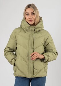 Куртка жіноча оливкова демісезонна коротка Vivilona S