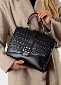 Сумка жіноча чорна класична Polina сумка