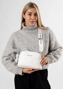Сумка жіноча маленька біла Polina сумка