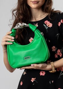 Сумка жіноча маленька зелена Farfalla сумка