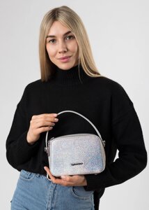 Сумка жіноча срібляста Polina-сумка