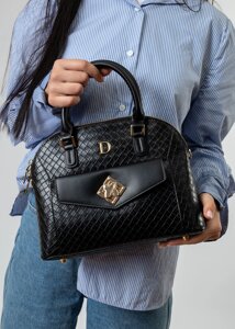 Сумка жіноча стильна чорна з гаманцем LadySky сумка