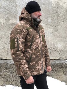 Тактична зимова куртка UKR-TEC Soft Shell, піксель