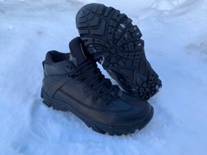 Тактичні зимові чоловічі черевики Комбат, чорні