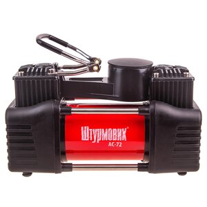 Компресор "Штурмовик" АС-72 150psi/25Amp /90л/2 циліндра /шланг 5,0м/клеми