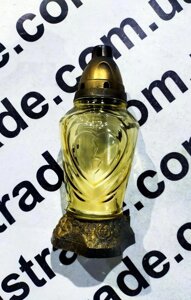 Лампада (лампадка) скляна Серце хрест 24 години 24-22 (884752)
