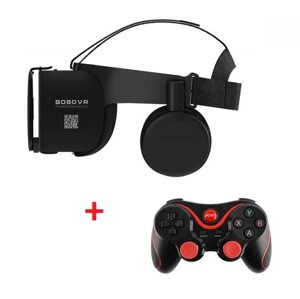 Bobo VR Z6 окуляри віртуальної реальності для телефону з джойстиком T3 - Чорний