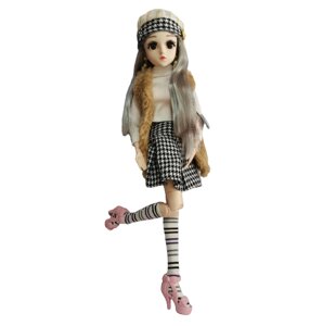 Лялька BJD 1/4 шарнірна 45 см дівчина з одягом і звуковими ефектами — Аліса