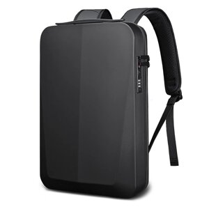 Рюкзак Bange з кодовим замком, чоловічий, міський з USB, для техніки, ноутбука до 15.6 ⁇з твердим корпусом,
