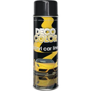 Акрилова фарба аерозольна DecoColor, Чорний глянець (RAL9005) 500ml