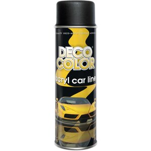 Акрилова фарба аерозольна DecoColor, Чорний мат (RAL9005) 500ml