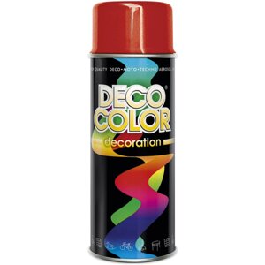 Алкідна аерозольна фарба DecoColor, Червоний Вогонь (RAL3000) 400ml