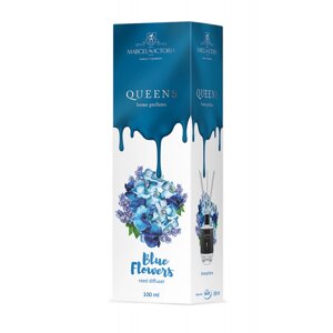 Ароматизатор рідкий для авто/дому/офісу Marcela Victoria Queens White Blue Flowers (Блакитні квіти) 100ml (Tasotti -