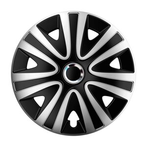 Автомобільні ковпаки 4 Racing Rialto Pro Silver-Black R15 4 шт.