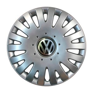 Автомобільні ковпаки SKS 306 R15 4 шт Сріблясті (з логотипом Volkswagen)