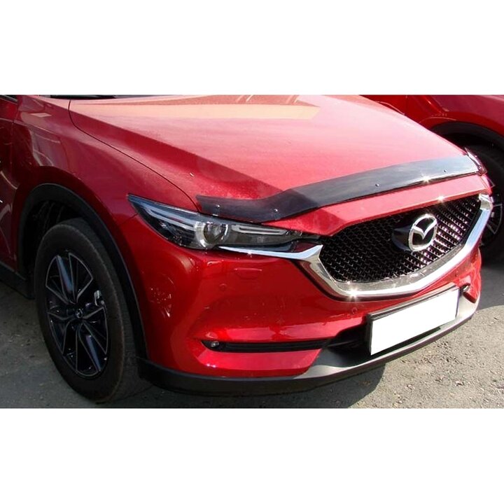 Дефлектор капота SIM Mazda CX-5 II 17- темний (SMACX51712) від компанії Тюнінг і аксесуари для авто - фото 1