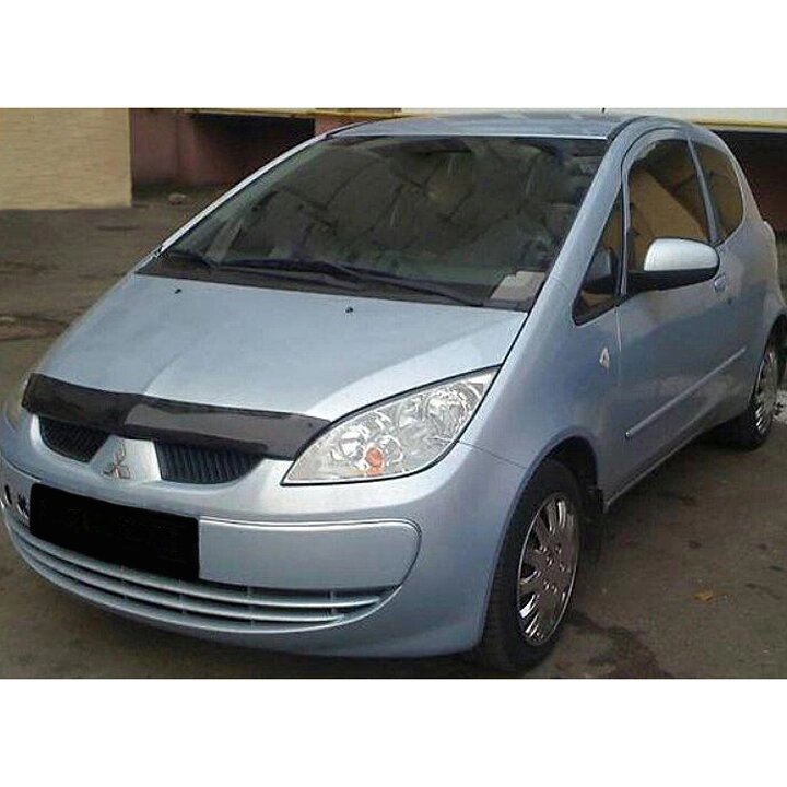 Дефлектор капота SIM Mitsubishi Colt (Z30) 04-08 темний (SMICOL0412) від компанії Тюнінг і аксесуари для авто - фото 1