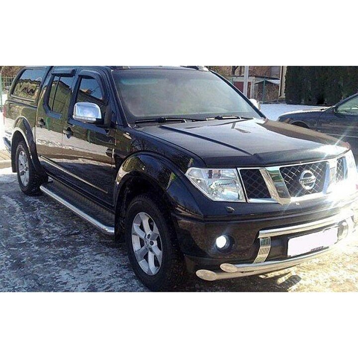 Дефлектор капота SIM Nissan Pathfinder (R51) III 10-14 темний (SNIPAT1012) від компанії Тюнінг і аксесуари для авто - фото 1