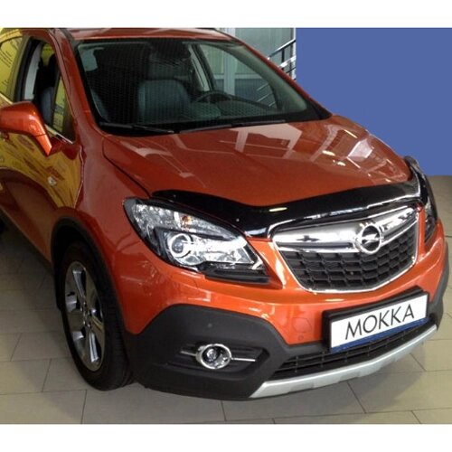 Дефлектор капота SIM Opel Mokka 2012- темний (SOPMOK1212) від компанії Тюнінг і аксесуари для авто - фото 1