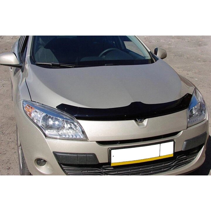 Дефлектор капота SIM Renault Megane III 2008-2013 хетчбек 5d (SREMEGH0812) від компанії Тюнінг і аксесуари для авто - фото 1