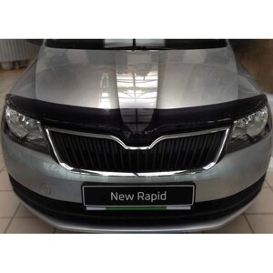 Дефлектор капота SIM Skoda Rapid 2012-SSCRAP1212)