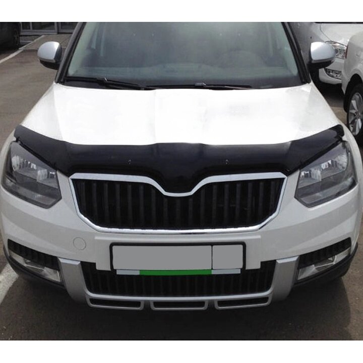 Дефлектор капота SIM Skoda Yeti 2013- темний (SSCYET1312) від компанії Тюнінг і аксесуари для авто - фото 1