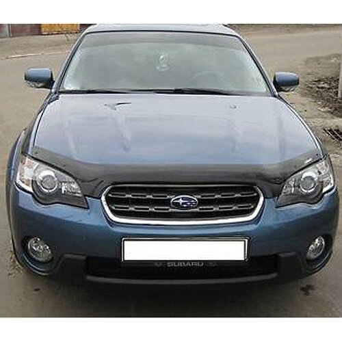 Дефлектор капота SIM Subaru Legacy (BL / BP) 2003-2009 темний (SSULEG0412) від компанії Тюнінг і аксесуари для авто - фото 1