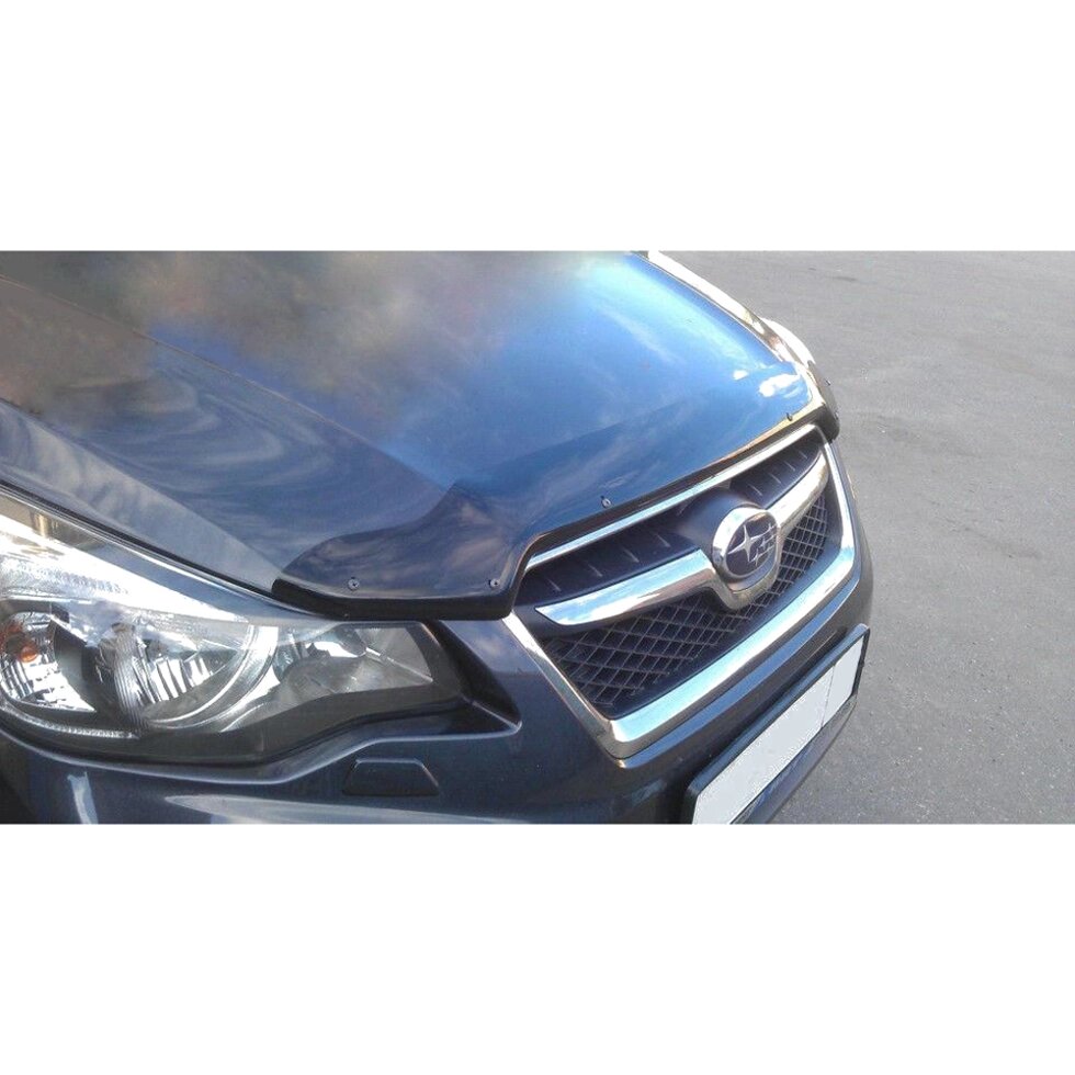 Дефлектор капота SIM Subaru XV I 2011-2017 темний (SSUIMP1112) від компанії Тюнінг і аксесуари для авто - фото 1