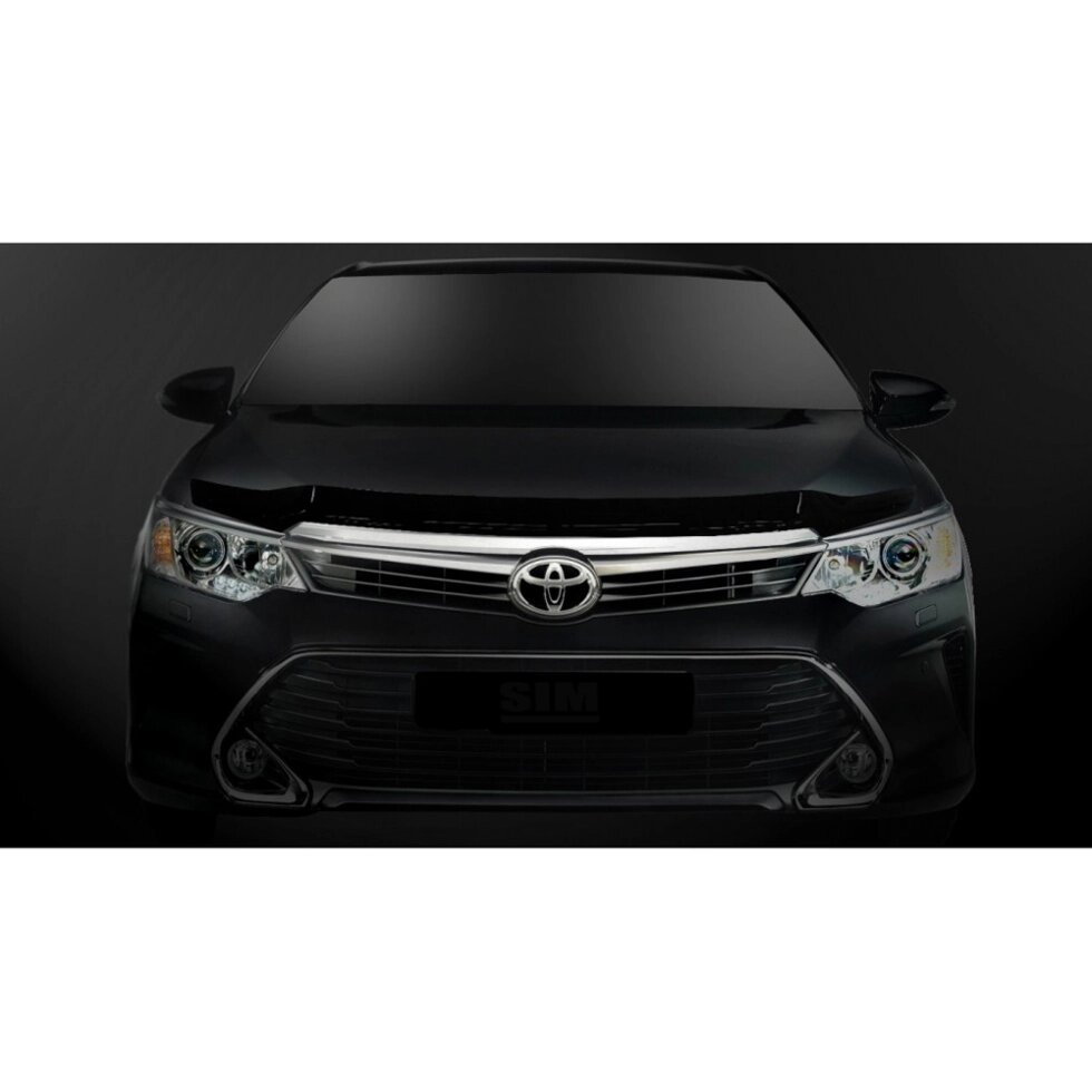 Дефлектор капота SIM Toyota Camry (XV50) 2014- темний (STOCAM1412) від компанії Тюнінг і аксесуари для авто - фото 1