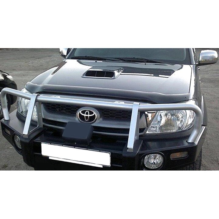 Дефлектор капота SIM Toyota Hilux VII 2004-2011 темний (STOHIL0512) від компанії Тюнінг і аксесуари для авто - фото 1