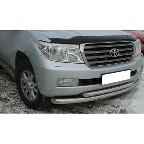 Дефлектор капота SIM Toyota Land Cruiser (200) 2007-2015 темный с логотипом (STOLCR0712L) від компанії Тюнінг і аксесуари для авто - фото 1