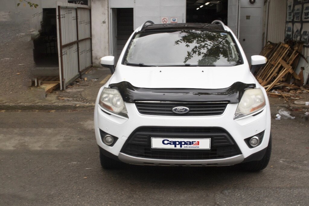 Дефлектор капоту (мухобойка) Ford Kuga 2008-2013 від компанії Тюнінг і аксесуари для авто - фото 1