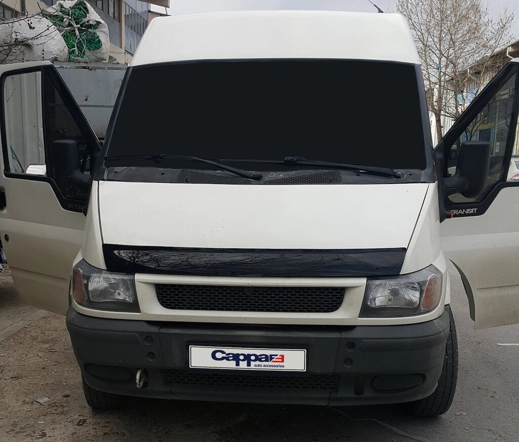 Дефлектор капоту (мухобойка) Ford Transit 2000-2006 від компанії Тюнінг і аксесуари для авто - фото 1