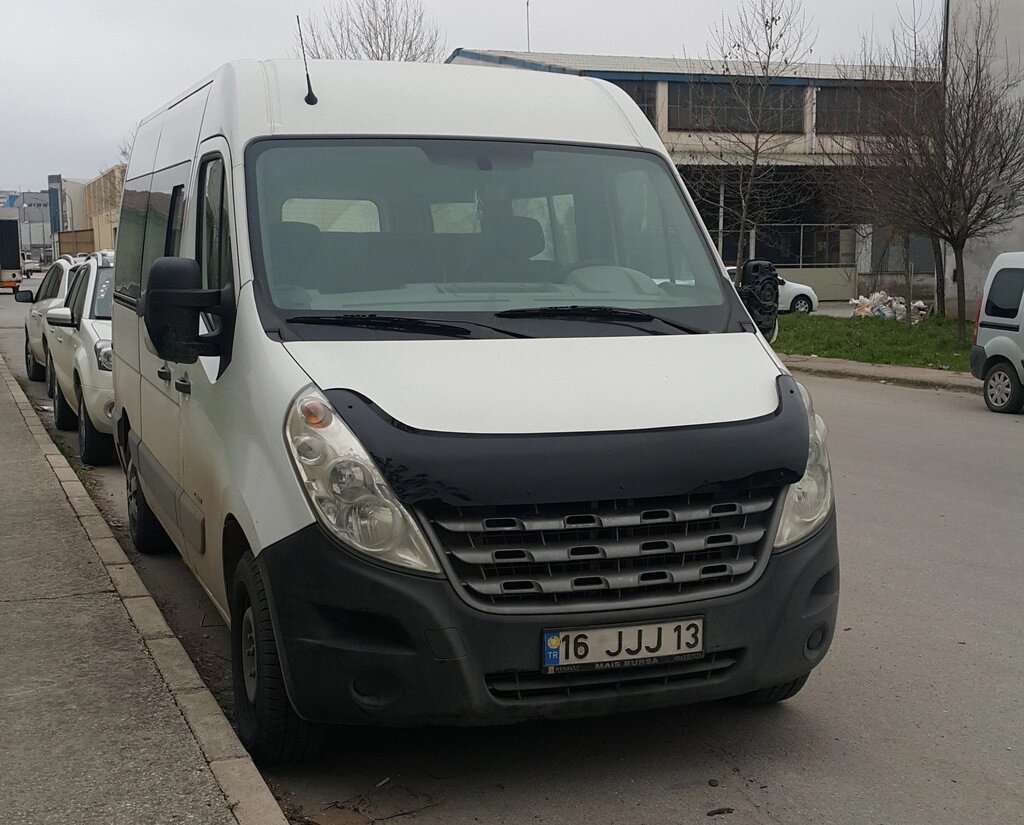 Дефлектор капоту (мухобойка) Renault Master 2010-2014 від компанії Тюнінг і аксесуари для авто - фото 1