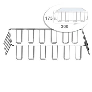 Каркас Intex 88784. Розмір 300 х 175 х 80 см