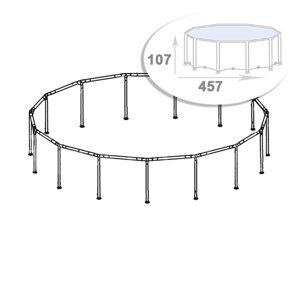 Каркас Prism Intex 88724. Розмір 457 х 107 см