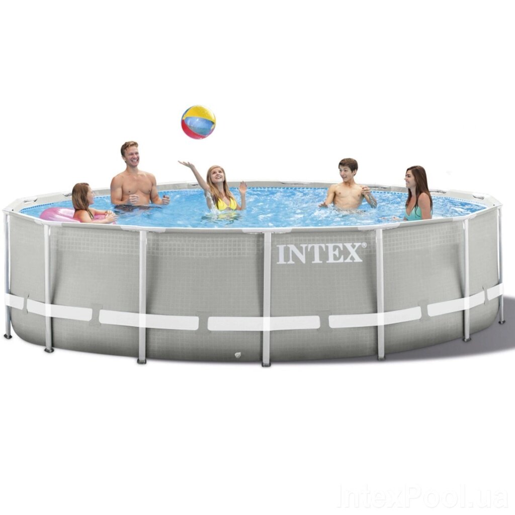 Каркасний басейн Intex 26720 – 0,427 х 107 см (чаша, каркас) від компанії Тюнінг і аксесуари для авто - фото 1