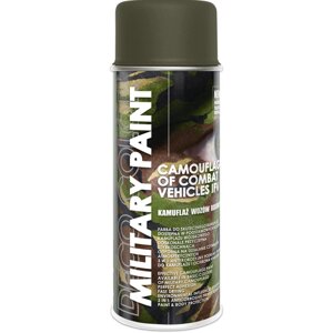 Матова камуфляжна аерозольна фарба DecoColor "Military", Коричнева Уніформа (RAL7013) 400ml