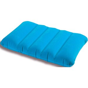 Надувна флокована подушка Intex 68676, блакітна