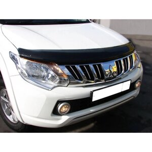 Дефлектор капота SIM Mitsubishi L200 V 15- темний (SMIL2001512)