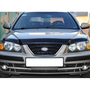 Дефлектор капота SIM Hyundai Elantra III 03-06 темний (SHYELA0312)