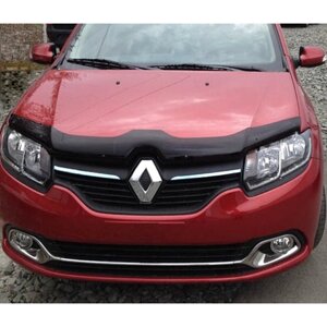 Дефлектор капота SIM Renault Logan / Dacia Logan II 2012- темний (SRELOG1412)