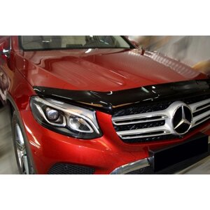 Дефлектор капота SIM Mercedes-Benz GLC-Class (X253) 15- темний (SMERGLC1512)