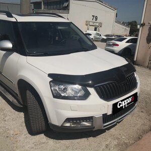 Дефлектор капоту (мухобойка) Skoda Yeti 2013-2017