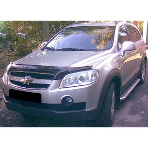 Дефлектор капота SIM Chevrolet Captiva 06-11 темний (SCHCAP0612)