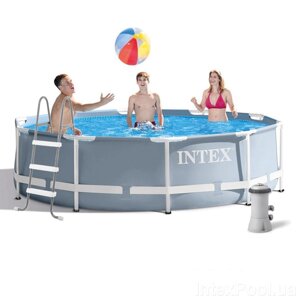 Каркасний басейн Intex 26700-5, 305 x 76 см (2006 л/год, сходи, тент, підстилка)