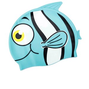 Шапочка для плавання Bestway 26025 «Рибка», розмір S,3+обхват голови 48-52 см,21 х 17, 5 см), блакитна