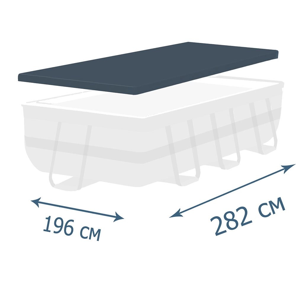 Тент - чохол для каркасного басейну Bestway 58442, 282 х 196 см від компанії Тюнінг і аксесуари для авто - фото 1