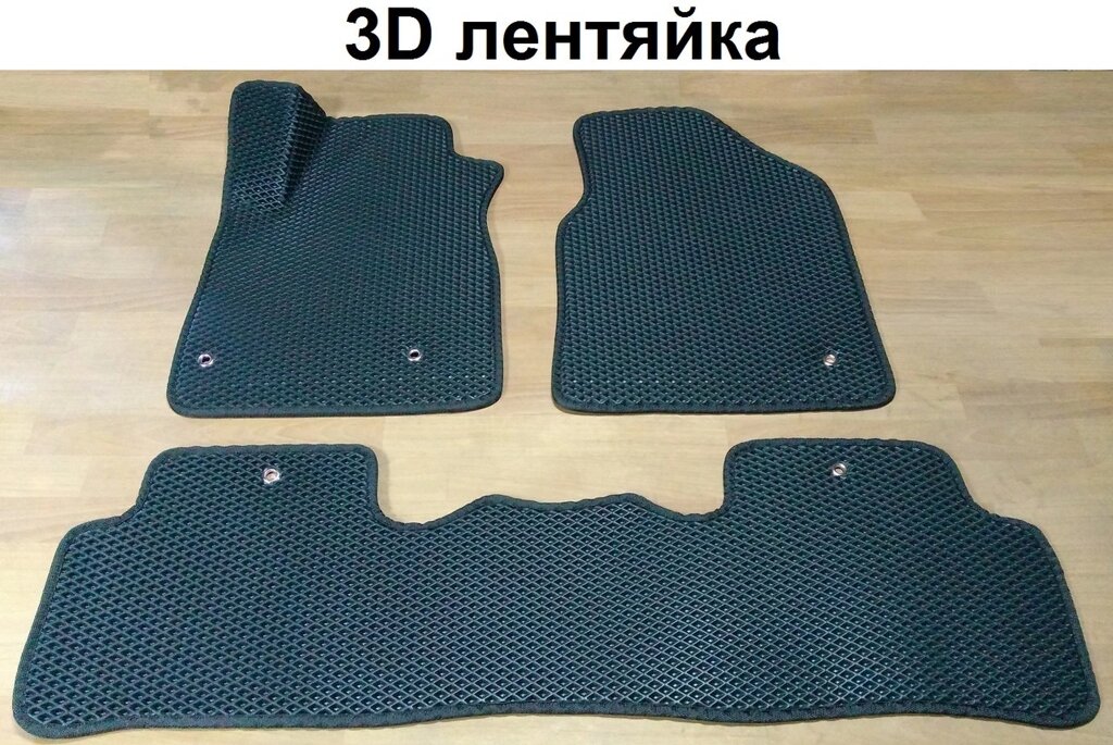 Водо - і брудозахисні килимки на Honda Pilot '08-15 з екологічно чистого матеріалу EVA від компанії Тюнінг і аксесуари для авто - фото 1